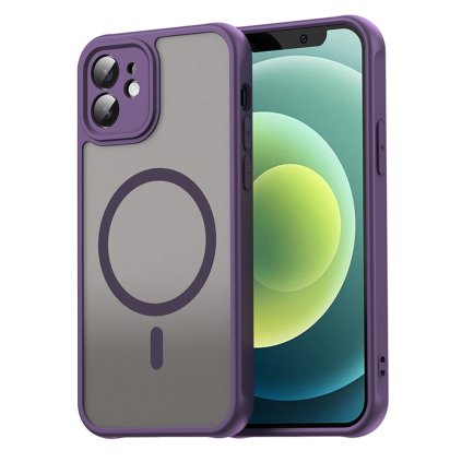 Techsuit HaloFrost II MagSafe pre iPhone 12 fialové puzdro