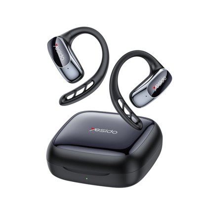 Yesido bezdrotové slúchadlá YSP24 s Bluetooth V5.4 otvorený dizajn čierna