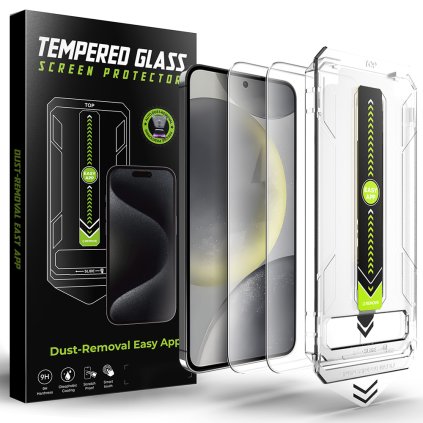 Techsuit TitanGlass CrystalHD 2 ks pre Samsung Galaxy S25 Plus S24 Plus číre puzdro