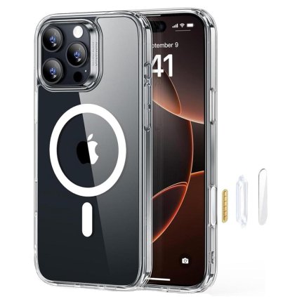 ESR Classic Hybrid HaloLock pre iPhone 16 Pro priehľadné puzdro