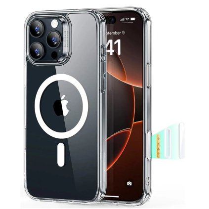 ESR Classic Hybrid HaloLock pre iPhone 16 Pro Max priehľadné puzdro