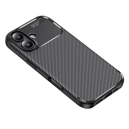 Puzdro Techsuit CarbonFiber pre iPhone 17 čierne