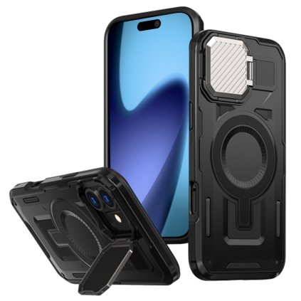 Puzdro Techsuit CamVault MagSafe pre iPhone 17 čierne