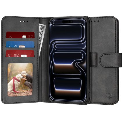 Techsuit Diary Book pre iPhone 17 Pro cierna