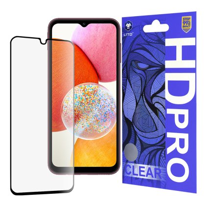 Lito HD Pro Clear pre Samsung Galaxy A14 4G A14 5G čierne puzdro
