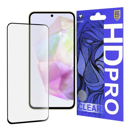 Lito HD Pro Clear sklo pre Samsung Galaxy A35 5G čierne