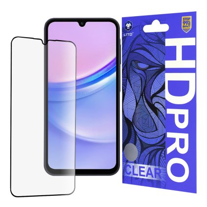 Lito HD Pro Clear pre Samsung Galaxy A15 4G A15 5G A24 A25 5G čierne puzdro