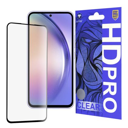 Lito HD Pro Clear pre Samsung Galaxy A54 čierne puzdro