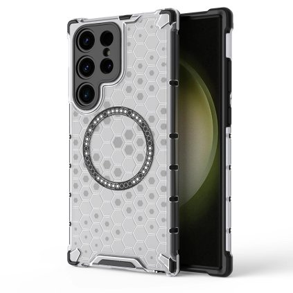 Techsuit HoneyComb Shield MagSafe pre Samsung Galaxy S24 Ultra biela