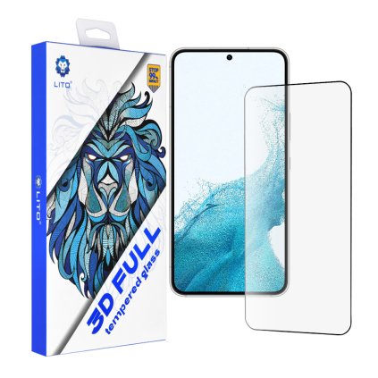 Lito 3D Full Cover pre Samsung Galaxy S22 5G S23 čierna