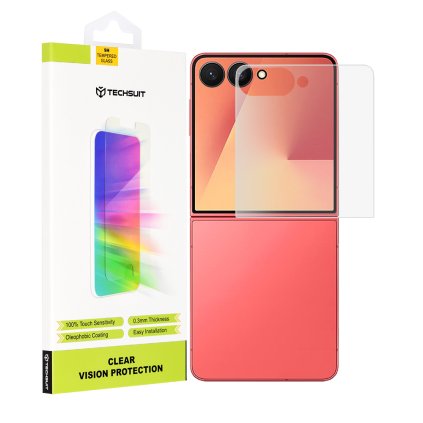 Techsuit Clear Vision Glass Predná obrazovka Samsung Galaxy Z Flip7 Transparentné