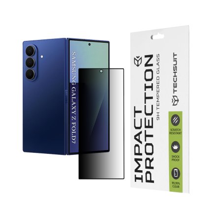 Ochranné sklo na displej Techsuit 111D pre Samsung Galaxy Z Fold7 čierne