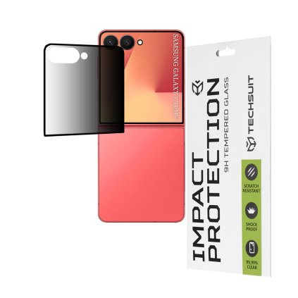 Ochranné sklo na displej Techsuit 111D pre Samsung Galaxy Z Flip7 čierne
