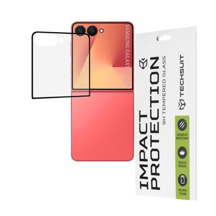 Ochranné sklo na displej Samsung Galaxy Z Flip7 čierne Techsuit 111D