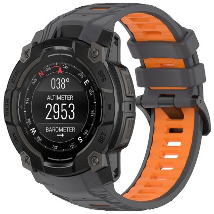 Remienok Techsuit Garmin Instinct 3 50mm Instinct 3 50mm Solar šedý oranžový