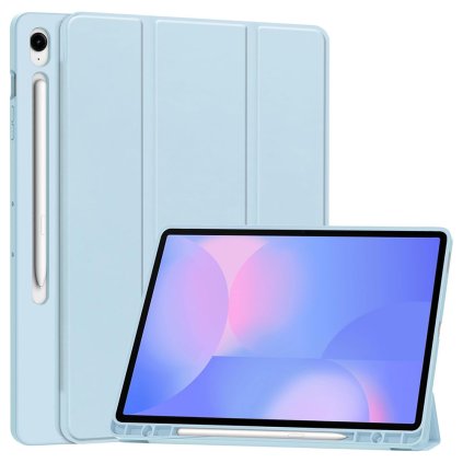 Puzdro Techsuit Flex Trifold s držiakom na ceruzku pre Samsung Galaxy Tab S10 FE Plus svetlomodré