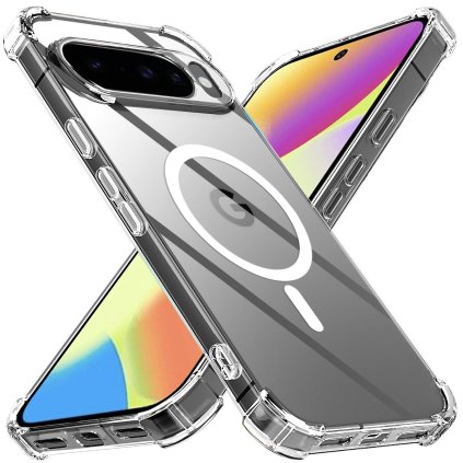 Techsuit Shockproof priehľadné silikónové MagSafe Google Pixel 10 10 Pro priehľadné