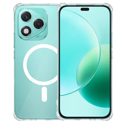 Techsuit Shockproof priehľadné silikónové MagSafe Honor 400 Lite priehľadné puzdro