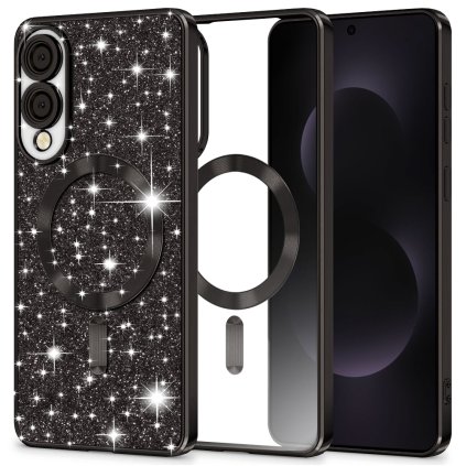 Techsuit Luxury Glitter MagSafe pre Samsung Galaxy S25 Edge čierny