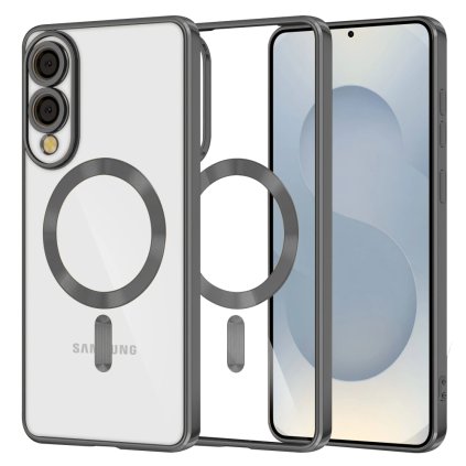 Techsuit Luxury Crystal MagSafe pre Samsung Galaxy S25 Edge cierny