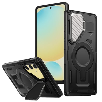 Techsuit puzdro CamVault MagSafe pre Samsung Galaxy S24 FE čierne