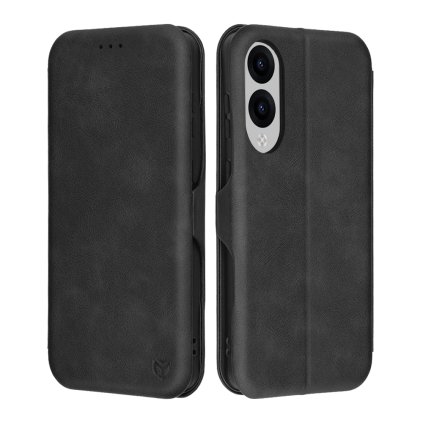 Techsuit Safe Wallet Plus pre Samsung Galaxy S25 Edge cierna