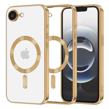 Techsuit Luxury Crystal MagSafe pre iPhone 16e zlatý