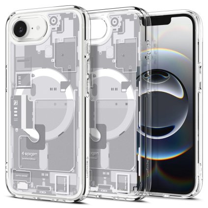 Spigen Ultra Hybrid Zero One MagSafe puzdro pre iPhone 16e biely