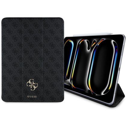 Guess Magnetic 4G Big Logo puzdro pre iPad Pro 13 2024 2025 čierne