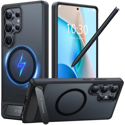 Torras Puzdro Pstand MagSafe pre Samsung Galaxy S25 Ultra čierna