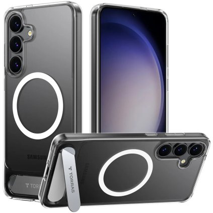 Torras Puzdro Pstand MagSafe pre Samsung Galaxy S25 Plus priehľadné