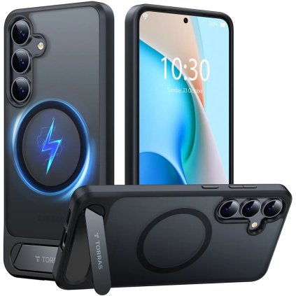 Torras Puzdro Pstand Magsafe pre Samsung Galaxy S25 čierny