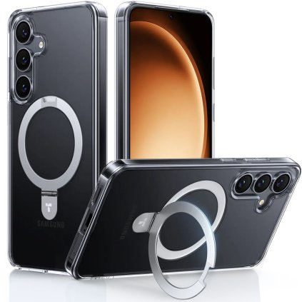 Torras Ostand MagSafe Series Samsung Galaxy S25 Plus priehľadné puzdro