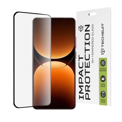 Ochranné sklo Techsuit 111D 3D zakrivené Realme GT 7 Pro čierne