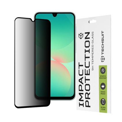Ochranné sklo Techsuit 111D Privacy Full Glue pre Samsung Galaxy A26 5G čierne