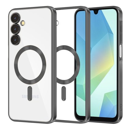 Techsuit Luxury Crystal MagSafe pre Samsung Galaxy A16 4G A16 5G cierne puzdro