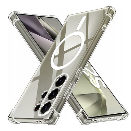 Techsuit Shockproof Priehľadný Silikónový MagSafe pre Samsung Galaxy S24 Ultra
