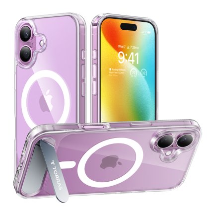 Torras Puzdro Pstand MagSafe iPhone 16 priehľadné