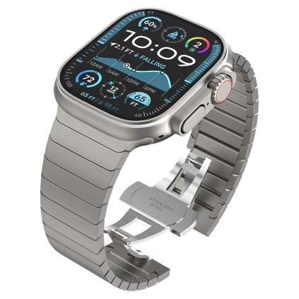 Techsuit remienok pre Apple Watch 1 11 SE Ultra 42 49mm strieborný