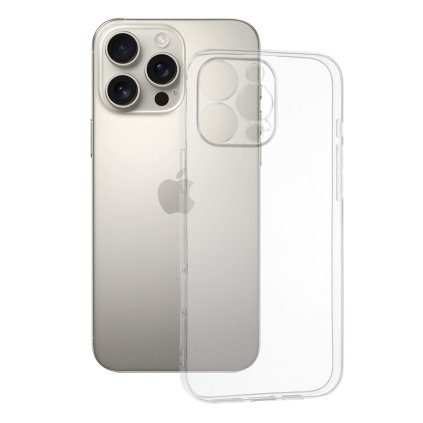 Techsuit silikónové puzdro iPhone 16 Pro Max priehľadné