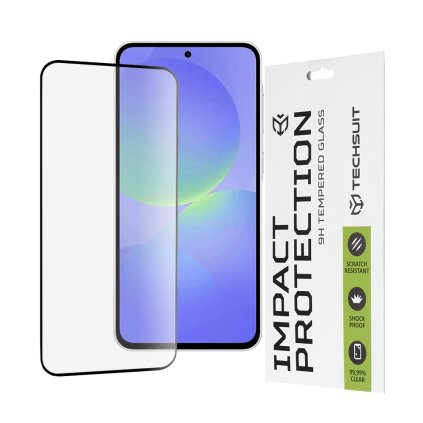 Ochranné sklo Techsuit 111D pre Samsung Galaxy A36 5G A56 5G čierne