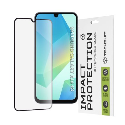 Ochranné sklo Techsuit 111D pre Samsung Galaxy A16 A17 čierne