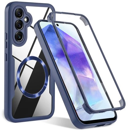 Techsuit ColorVerse 360 MagSafe Series + ochranné sklo Samsung Galaxy S23 FE modrá