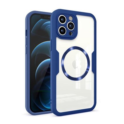 Techsuit ColorVerse 360 MagSafe Series + ochranné sklo iPhone 12 Pro Max modrá