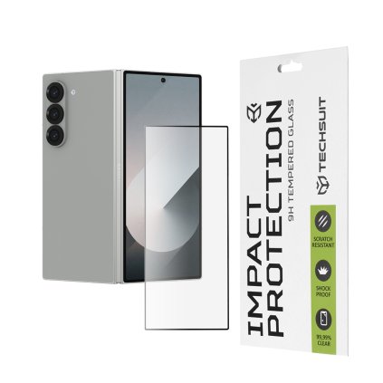 Ochranné sklo na vonkajší displej Samsung Galaxy Z Fold6 čierne Techsuit 111D