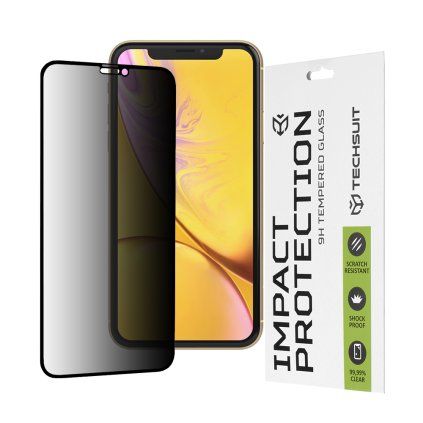 Techsuit 111D privátne celoplošné sklo iPhone XR iPhone 11 čierna