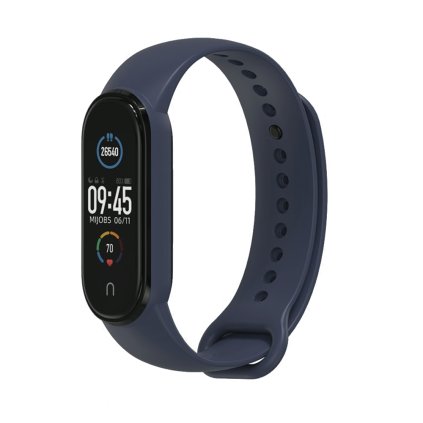 Techsuit Remienok pre Mi Band 5 6 Amazfit Band 5 Tmavomodrý