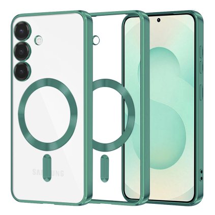 Techsuit Luxury Crystal MagSafe pre Samsung Galaxy S25 Plus svetlozelená