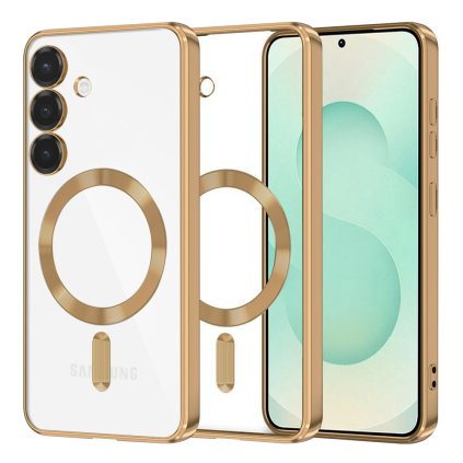 Techsuit Luxury Crystal MagSafe pre Samsung Galaxy S25 Plus zlatý