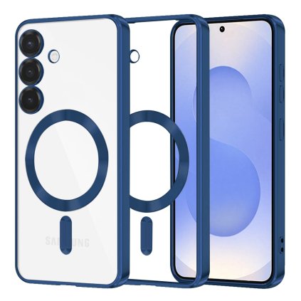 Techsuit Luxury Crystal MagSafe pre Samsung Galaxy S25 v tmavomodrej